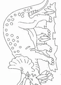 Fisă de colorat cu Animale dinozauri de colorat p16