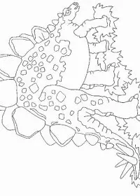 Fisă de colorat cu Animale dinozauri de colorat p17