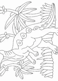 Fisă de colorat cu Animale dinozauri de colorat p21