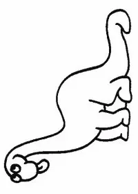 Fisă de colorat cu Animale dinozauri de colorat p23