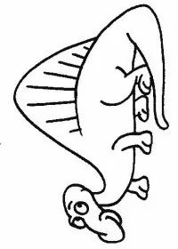 Fisă de colorat cu Animale dinozauri de colorat p26