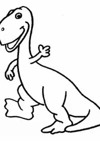 Fisă de colorat cu Animale dinozauri de colorat p27