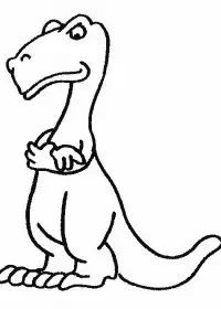 Fisă de colorat cu Animale dinozauri de colorat p28