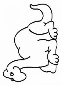 Fisă de colorat cu Animale dinozauri de colorat p29