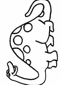 Fisă de colorat cu Animale dinozauri de colorat p32