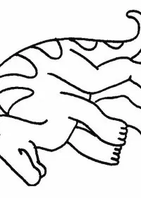 Fisă de colorat cu Animale dinozauri de colorat p33