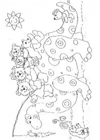 Fisă de colorat cu Animale dinozauri de colorat p36