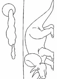 Fisă de colorat cu Animale dinozauri de colorat p37