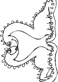 Fisă de colorat cu Animale dinozauri de colorat p41