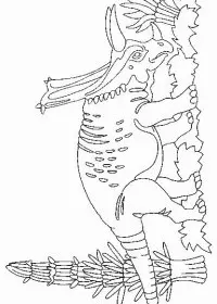Fisă de colorat cu Animale dinozauri de colorat p44