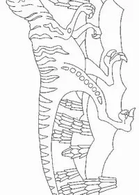 Fisă de colorat cu Animale dinozauri de colorat p46