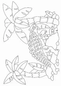 Fisă de colorat cu Animale dinozauri de colorat p48