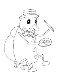 Fisă de colorat cu Animale haioase de colorat p05