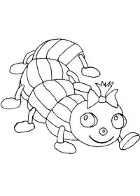 Fisă de colorat cu Animale haioase de colorat p07