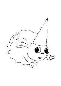 Fisă de colorat cu Animale haioase de colorat p08