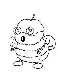 Fisă de colorat cu Animale haioase de colorat p15