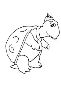 Fisă de colorat cu Animale haioase de colorat p19