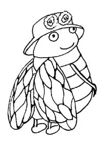 Fisă de colorat cu Animale haioase de colorat p25