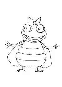 Fisă de colorat cu Animale haioase de colorat p27