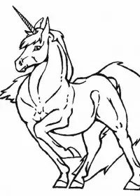 Unicorn de colorat