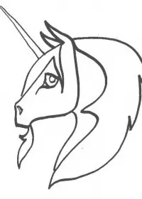 Fisă de colorat cu Animale unicorni de colorat p03