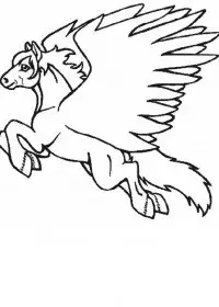 Fisă de colorat cu Animale unicorni de colorat p11