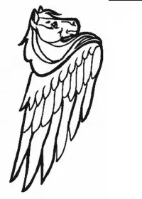 Fisă de colorat cu Animale unicorni de colorat p13