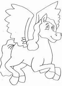 Fisă de colorat cu Animale unicorni de colorat p18