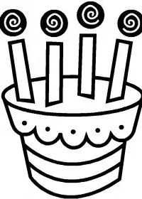 Fisă de colorat cu Aniversari de colorat p14