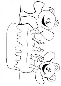 Fisă de colorat cu Aniversari de colorat p18