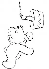 Fisă de colorat cu Aniversari de colorat p19