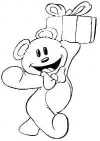 Fisă de colorat cu Aniversari de colorat p21