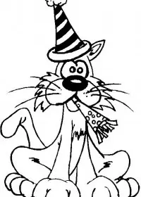 Fisă de colorat cu Anul nou de colorat p06