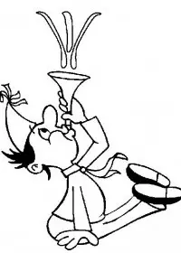 Fisă de colorat cu Anul nou de colorat p10