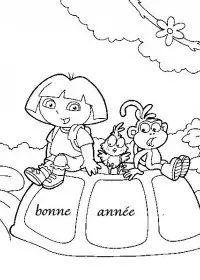 Fisă de colorat cu Anul nou de colorat p15