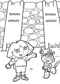 Fisă de colorat cu Anul nou de colorat p16