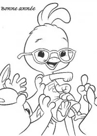 Fisă de colorat cu Anul nou de colorat p24