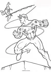 Fisă de colorat cu Aquaman de colorat p11