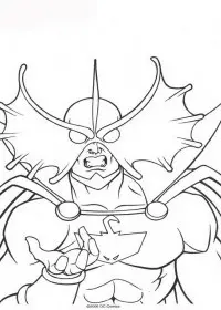 Fisă de colorat cu Aquaman de colorat p20