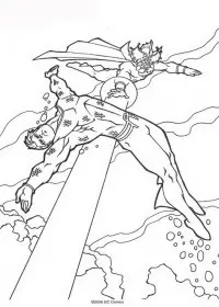 Fisă de colorat cu Aquaman de colorat p21