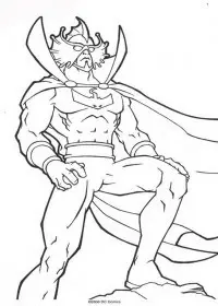 Fisă de colorat cu Aquaman de colorat p23