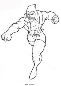 Fisă de colorat cu Aquaman de colorat p32