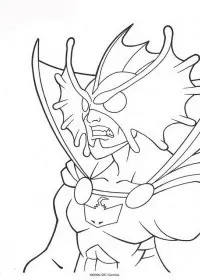 Fisă de colorat cu Aquaman de colorat p33