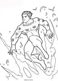 Fisă de colorat cu Aquaman de colorat p52