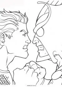 Fisă de colorat cu Aquaman de colorat p58