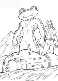 Fisă de colorat cu Aquaman de colorat p60