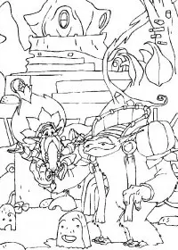 Fisă de colorat cu Arthur and the minimoys de colorat p02