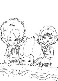 Fisă de colorat cu Arthur and the minimoys de colorat p04