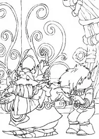 Fisă de colorat cu Arthur and the minimoys de colorat p05