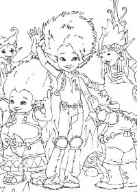 Fisă de colorat cu Arthur and the minimoys de colorat p08